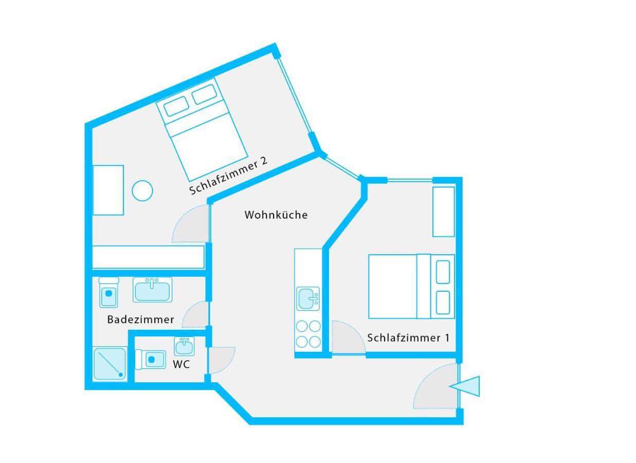 The Mierendorf Hinterhaus, 2 Bed Rooms Up To 4 People Berlin Zewnętrze zdjęcie